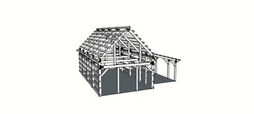 20x40 Gable Hardware Kit w/ lean-to 1 20x40 Gable Hardware Kit w/ lean-to
