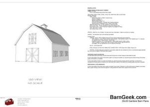 30x30 Gambrel Barn Kit