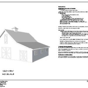 Gable Barn With Lean Tos Plans Peek