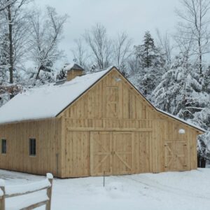 22x50 gable with 12 foot shed lean to