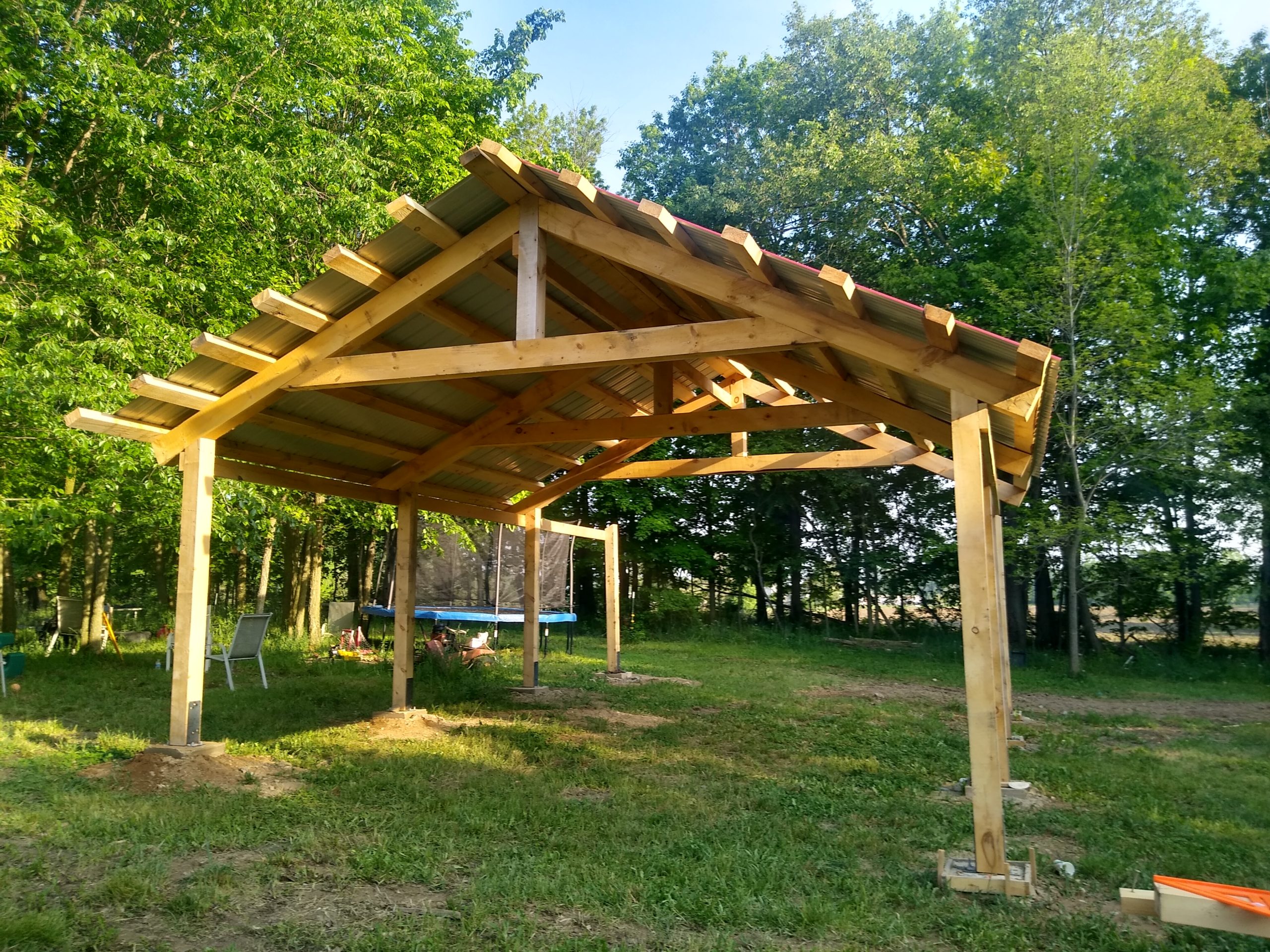 The 20x30 King Post barn as a pavilion
