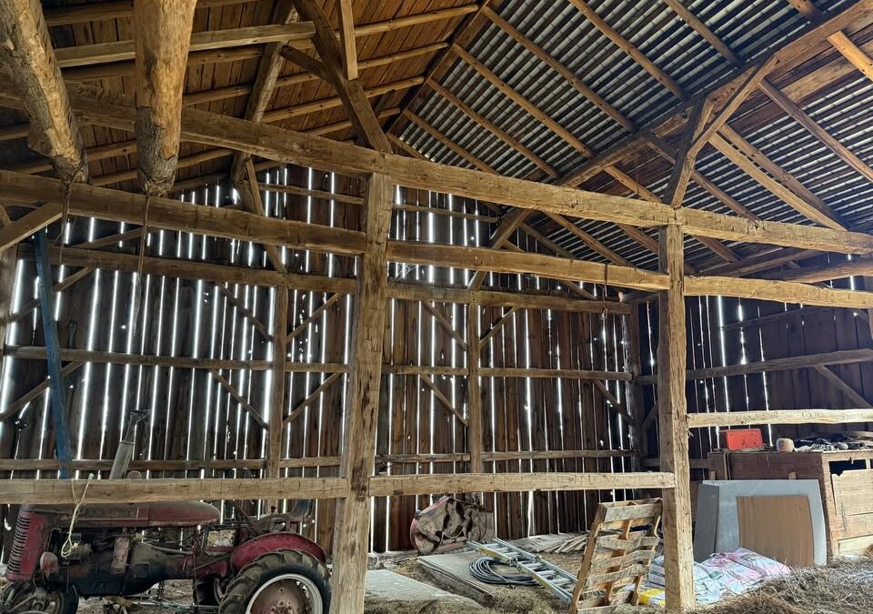 #114 Antique barn frame for sale