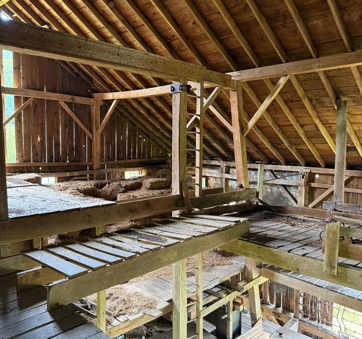 #111 Barn frame with levels and lofts for sale.