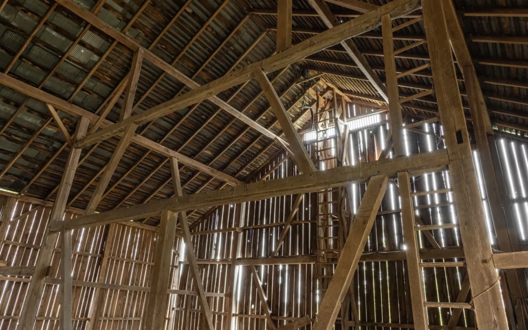 Massive White Oak Barn Frame (123)