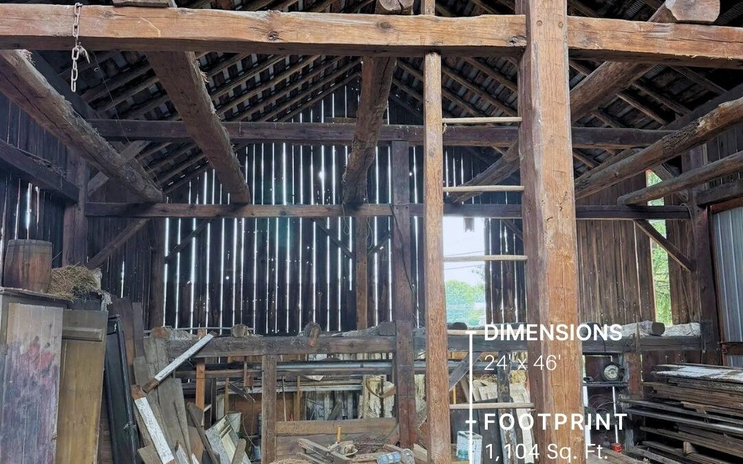Pine Timber Frame Barn 24×46