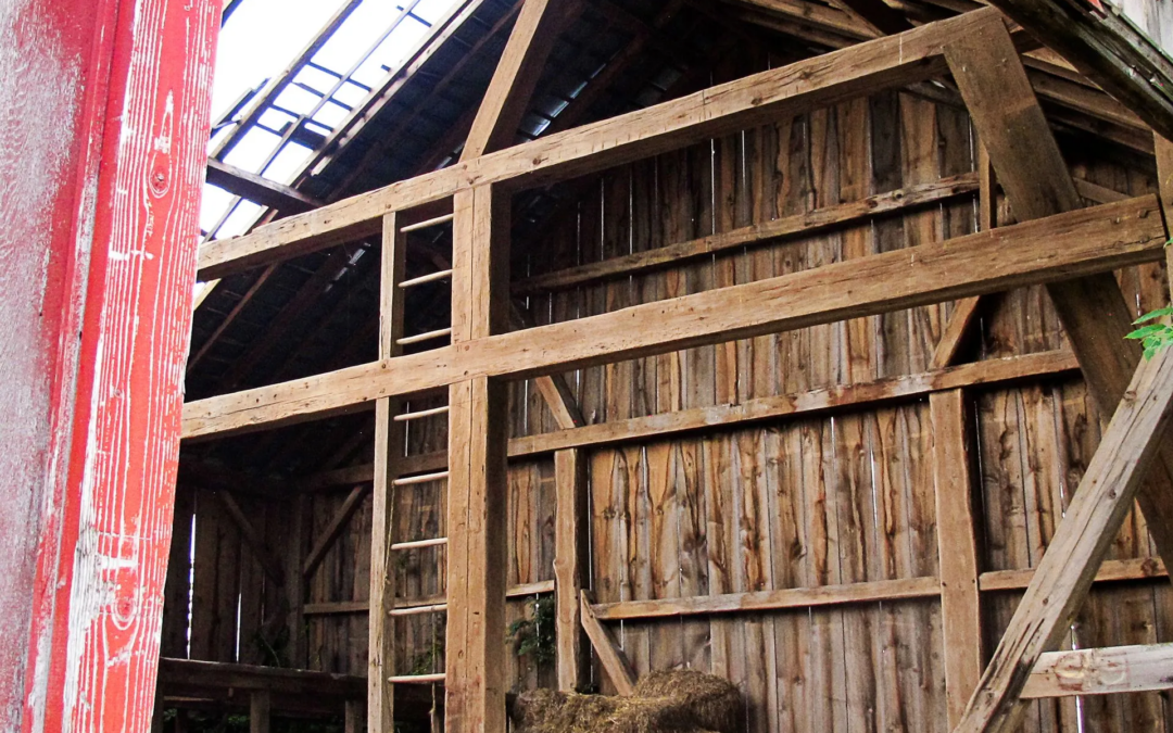 1800s Hand-Hewn Pine Barn Frame 40×67